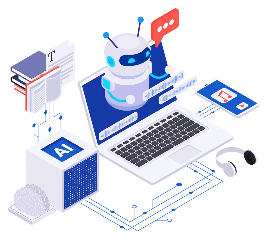 Ai powered content creation isometric concept with chatbot on laptop screen 3d vector illustration SSUCv3H4sIAAAAAAACA3WRTU/DMAyG/4rlc8VAu/XGYUJCQkzAbeLgJqYNS+MqcTumqf8ddx8SF2623zf+eHLChkpwWJ8wxDgWzaRBEtYPFbIPKjlQxPp+rrAo6Vi4mNcyR8qtqef81mR3WupY4we7LkmU9oj2cGys9BKK4xgpsYwF5+pmfW2+2Wn5z/dZIbWc3HEZa3MzR6bzFjuT9gfl3F9XmoJnuYQ0+rCEOImjaPp6WdnOk36ptpmGLrgcJs5L7rk4C/AxwCAHzuzBSVJOCi7zmQiEIj1rDm6RHA8Kh6AduI60EQVzRBpUBrBWzAnWHiY7TDL8BXsHG6NKTWTYbN+Bkoc3Tp7NleB5+wRfknvjUqH+LHSwumK69Cqr6/CR4kr/Qpa9/dk8z7+L6BG/0QEAAA==